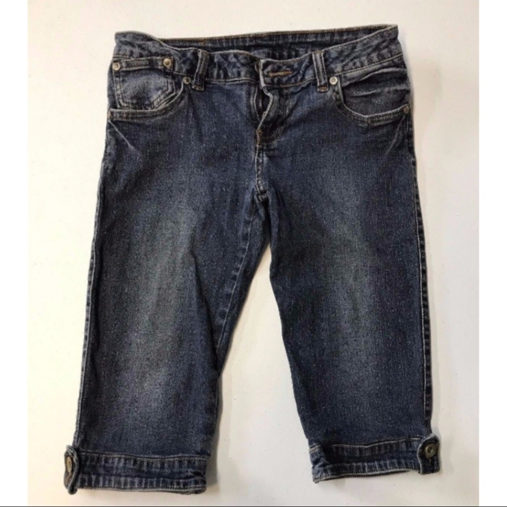 JAGTHUG denim capri shorts Bermuda 25 KNEE COTTON